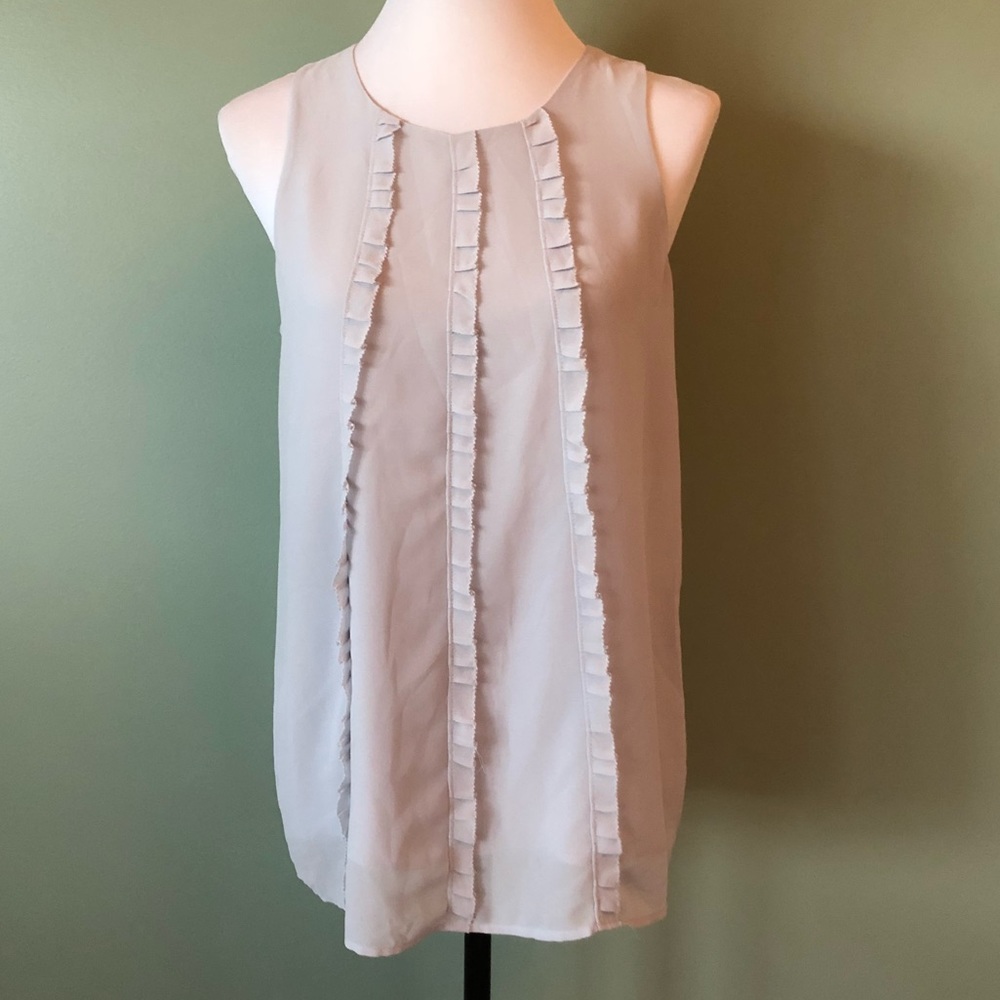 Gray Loft flowy sleeveless top size small EUC